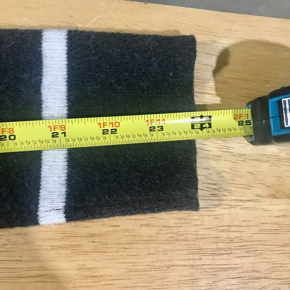 GAP Small Women's Dark Grey, White Striped Scoop Neck Tunic Sweater Wool Blend - Picture 14 of 16